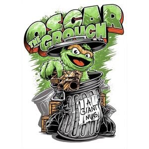 Wall Art Print - Oscar Animated Image Home Decor -Work Office Bedroom Funny 420